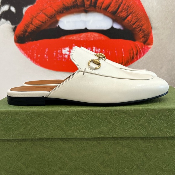 GUCCI Princetown Loafers in Cream Leather EU:37 - Picture 7 of 11